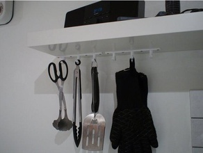hooks shelf organization 3d print model - Mito3D
