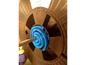 filament-Spule verstellbar spiral-Halter 8mm Welle 3d Drucker Teile 3d print model - Mito3D