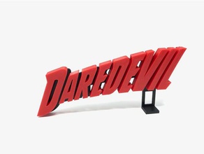 daredevil logo işaretler logoları çok renkli iki renk 3d print model - Mito3D