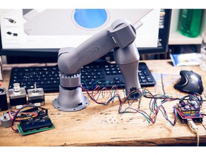 braccio robot motore passo-passo la robotica il design robotarm 3d print model - Mito3D
