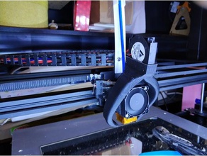 x5s fang oem-fan duct Montage einfache robuste drucken 3d Drucker Teile tronxy x5s-400 3d print model - Mito3D