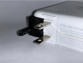 macbook terra spina computer l'adattatore il caricabatterie presa di corrente potenza sicuro 3d print model - Mito3D