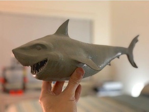 requin du nom de bruce les animaux 3d print model - Mito3D