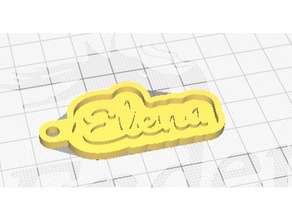 elena chaveiros personalizado 3d print model - Mito3D