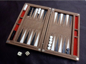 backgammon Spielsets Brettspiel Brettspiele 3d print model - Mito3D