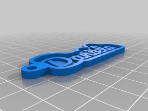 daniela Schlüsselanhänger angepasst 3d print model - Mito3D