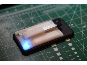 slim juul cargador de teléfono trasera 2600 mah accesorios caso iphone lipo banco la energía 3d print model - Mito3D