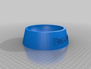 sweety tazón las mascotas personalizado 3d print model - Mito3D