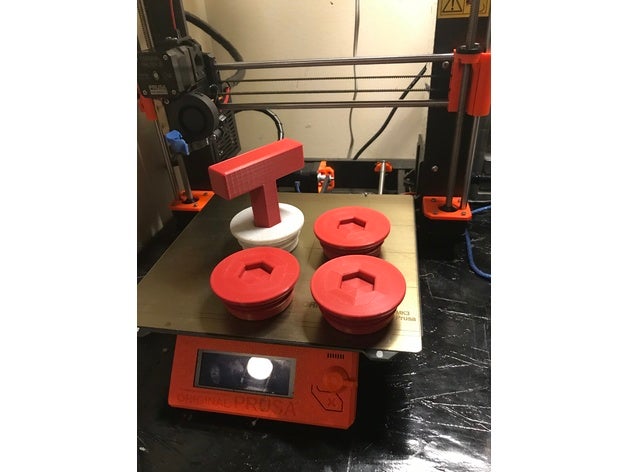 Fass-Spund butress thread Teile 55gal barrell buttress drum plug 3D print model - Mito3D