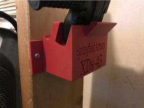 bedside holster xds 45 extra mag slot hobby gun springfield armory xd 3d print model - Mito3D