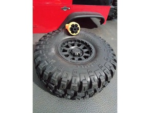 wheel centre cap socket traction hobby cragsman 18 scale crawler rc vehicles 3d print model - Mito3D