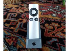 apple tv remote holder computer mac stand 3d print model - Mito3D