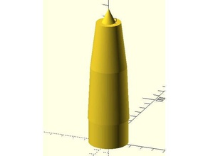 estes fuk-55d nosecone taarruz uçağı roket hobi 3d print model - Mito3D