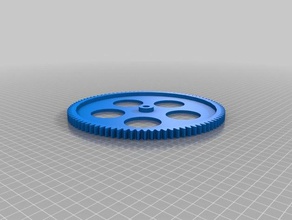 spur gear 90 hobby customized 3d print model - Mito3D