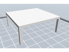 einfache Tabelle Gebäude Strukturen 3dprintable Würfel diorama dungeons dragons forniture pathfinder - Rollenspiel Tischplatte 3d print model - Mito3D