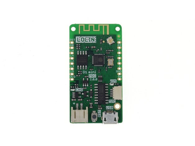 wemos d1 mini pro case electronics 3D print model - Mito3D