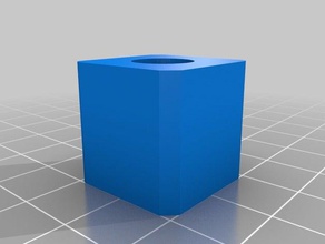 20mm calibration cube hole chamfer radii 3d printing tests printer accurate calibrate test chamfered measure prusa i3 radiius radius reprap stepsmm print 3d print model - Mito3D
