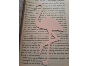 flamingo bookmark 2d art 3d print model - Mito3D