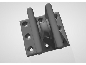 single pulley wall mount household supplies 3d print model - Mito3D