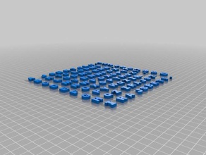 alphabet des aimants modules de jeux 3d print model - Mito3D