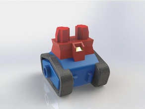 guntank parte inferior del cuerpo de lego minifig juguete juego accesorios gundam compatible 3d print model - Mito3D