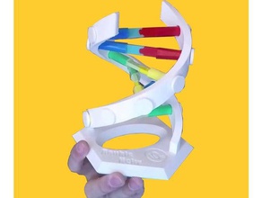 doble hélice de adn biología 3d print model - Mito3D