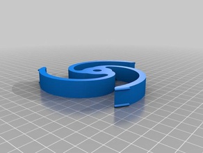 spiral filament spool-97 mm 08 3d Drucker Zubehör 3d print model - Mito3D