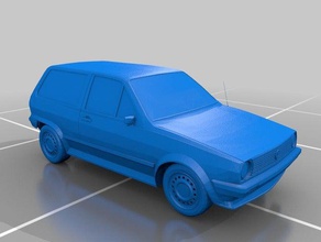 volkswagen polo 2 veículos de carro oldtimer 3d print model - Mito3D