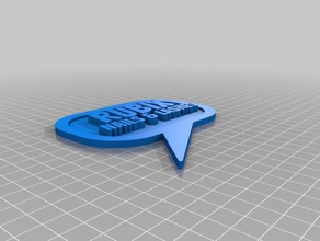 il mio personalizzato magnetico fumetto signspeech bolla ii arte 3d print model - Mito3D