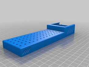 dremel bit holder box tool holders boxes lid 3d print model - Mito3D