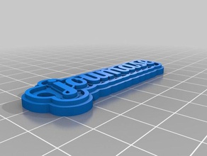 joumase keychains customized 3d print model - Mito3D
