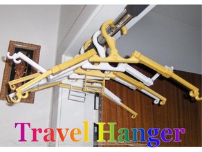 travel hanger up 10 kg tools clothes tool holder hangers 3d print model - Mito3D