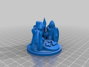 smooth largest army trophy support games settlersofcatan settlers catan settler 3d print model - Mito3D