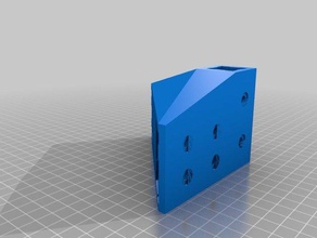 my customized parametric v-slot corner bracket 3d printing 3d print model - Mito3D