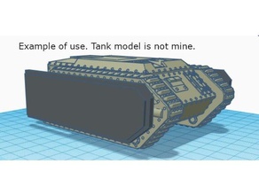 imperial armor skirt models guard tanks wh40k 3d print model - Mito3D