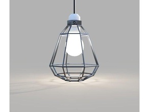 geometrischen Lampenschirm Haushalt led led-Licht lowpoly low-poly 3d print model - Mito3D