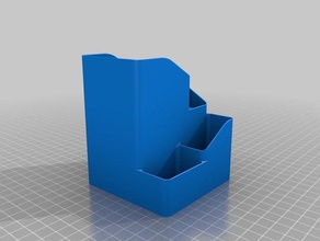 pen holder organiser office 3d printed container cup equipment pencil 3d print model - Mito3D