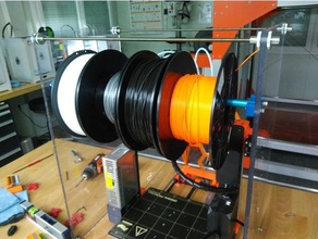 spool holder acrylic printer housing 3d accessories filament universal 3d print model - Mito3D