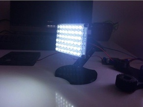 small led panel holder diy 3d print model - Mito3D