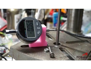 drill press runout gauge machine tools dial indicator mount 3d print model - Mito3D