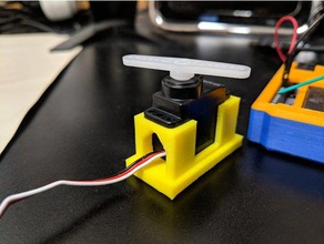 servo motor holder stand electronics arduino 3d print model - Mito3D