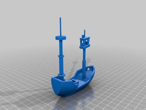 benchy veleiro esculturas uma peça 3d print model - Mito3D