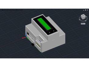 raspberry-din-case 6te 3d printing hutschienenhalterung raspberry pi case 3d print model - Mito3D