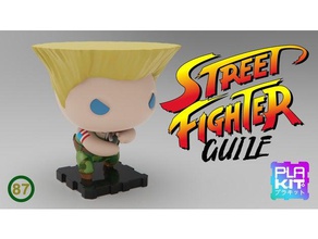 street fighter guile toys games action figure collectible collection figurine miniature plakit plakit2 purakito toymaker 3d print model - Mito3D