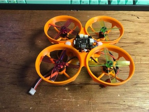 mini ducted fan quad copter frame 105mm rc vehicles 3d print model - Mito3D