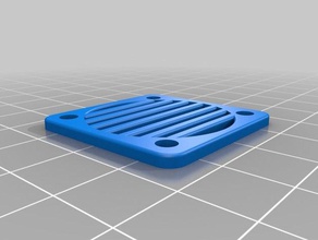 30mm slotted fan grille raspberry pi 3 acrylic case computer rpi 3d print model - Mito3D