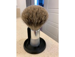 bevel shaving brush holder bathroom stand 3d print model - Mito3D