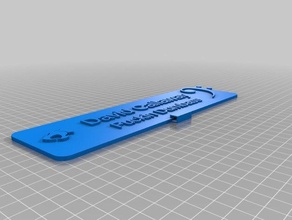 dcfdumbarse tag office customized 3d print model - Mito3D