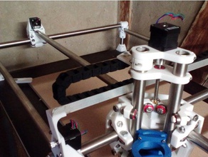 mpcnc drag chain mount diy holder 3d print model - Mito3D