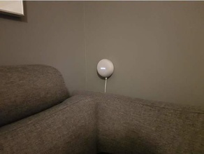 google home mini invisible wallmount household wall mount 3d print model - Mito3D
